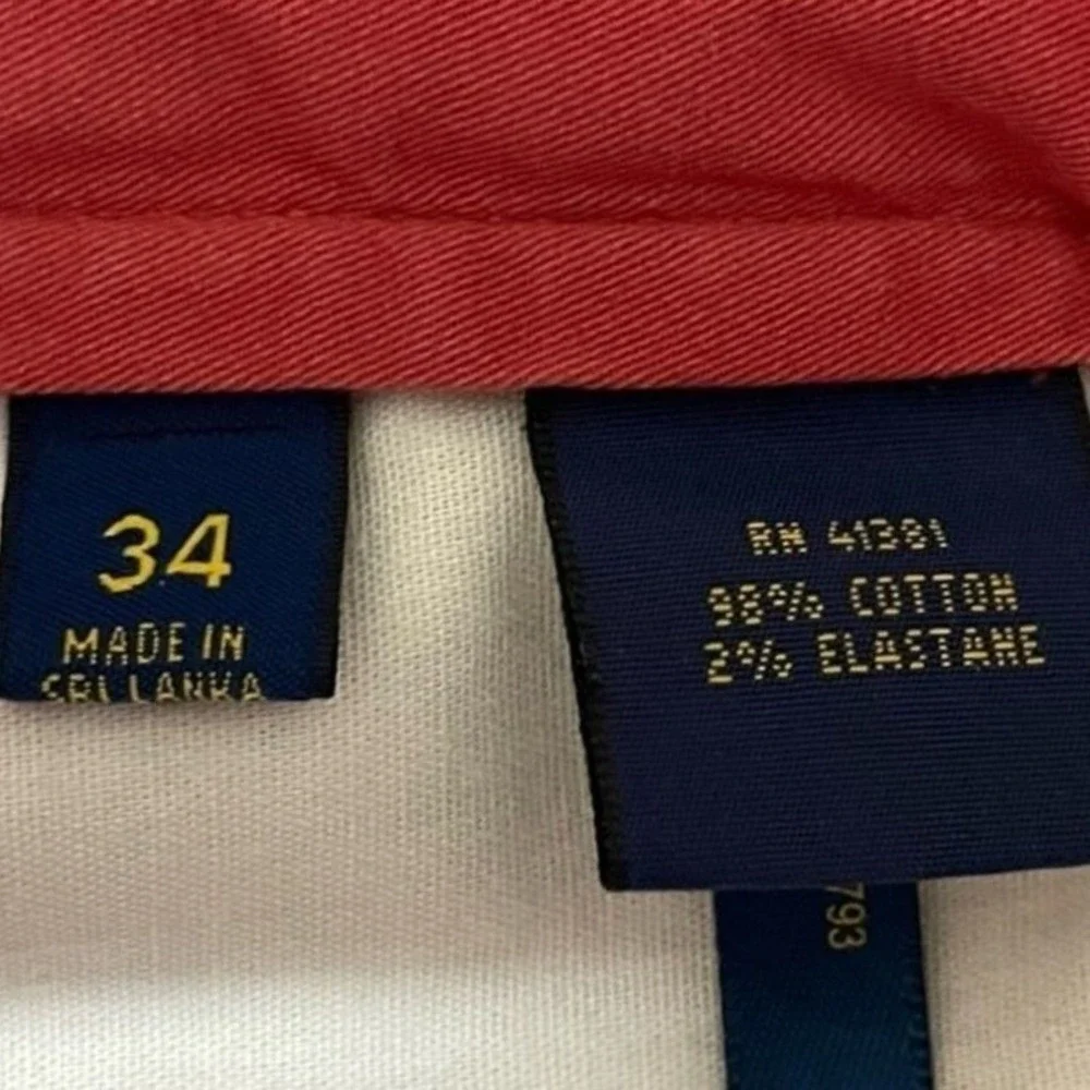 Polo Ralph Lauren Shorts 34 Red Chino Cotton Stretch Mens‎